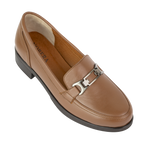 Luna Marron - Mocassins classiques Femme en Cuir Véritable