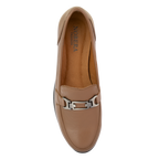 Luna Marron - Mocassins classiques Femme en Cuir Véritable