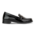 Luna Noir Vernis - Mocassins classiques Femme en Cuir Véritable