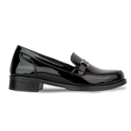 Luna Noir Vernis - Mocassins classiques Femme en Cuir Véritable