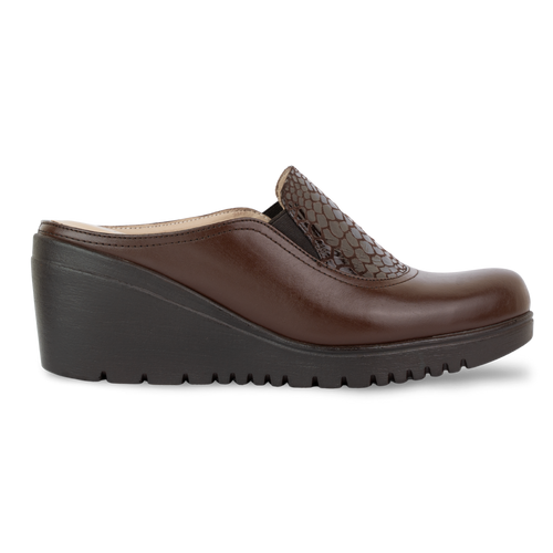 Edge – Sabots Compensés Femme en Cuir