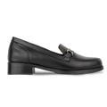 Luna Noir - Mocassins classiques Femme en Cuir Véritable