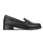 Luna Noir - Mocassins classiques Femme en Cuir Véritable