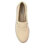Orvane Beige – Mocassins Plateforme Femme en Cuir