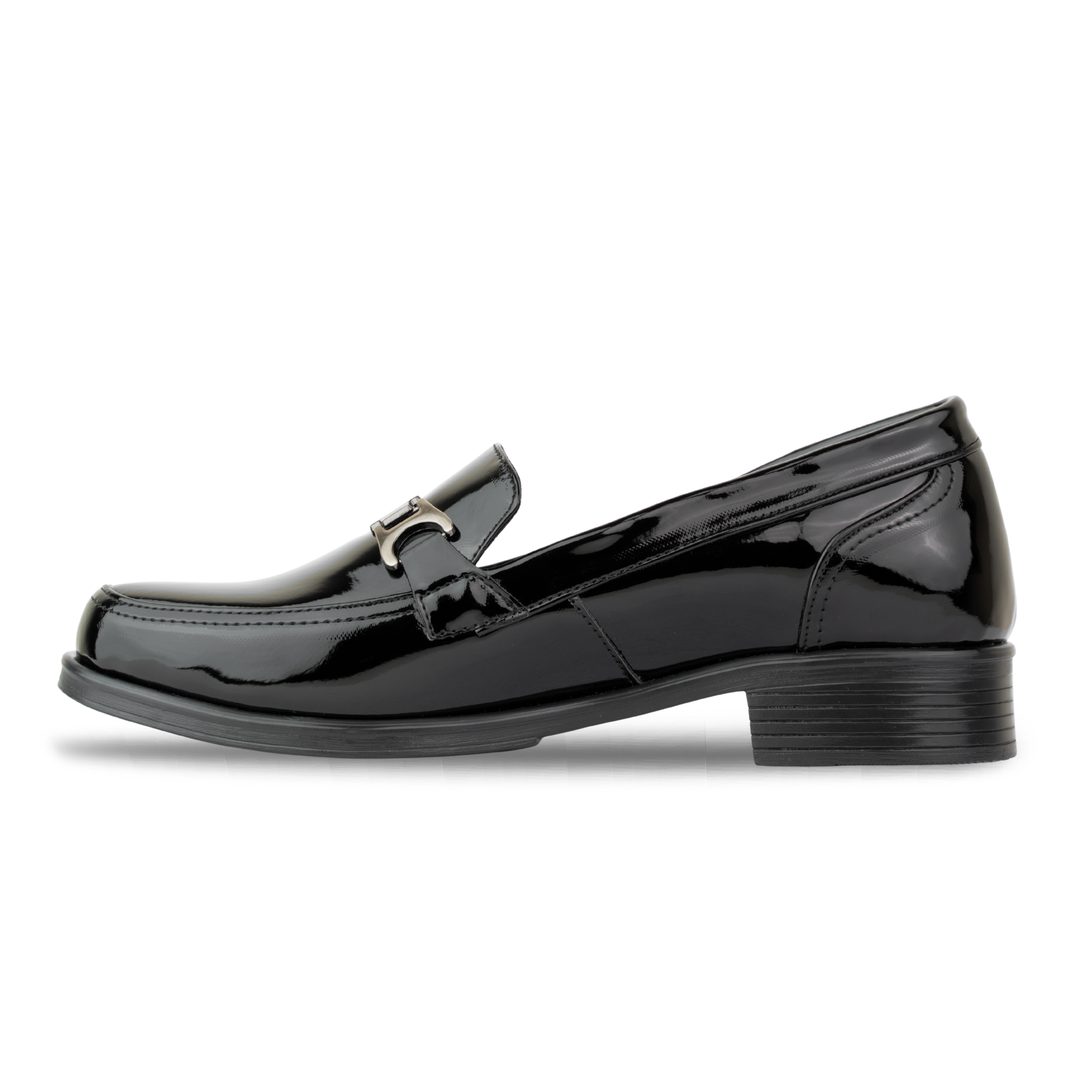 Luna Noir Vernis - Mocassins classiques Femme en Cuir Véritable