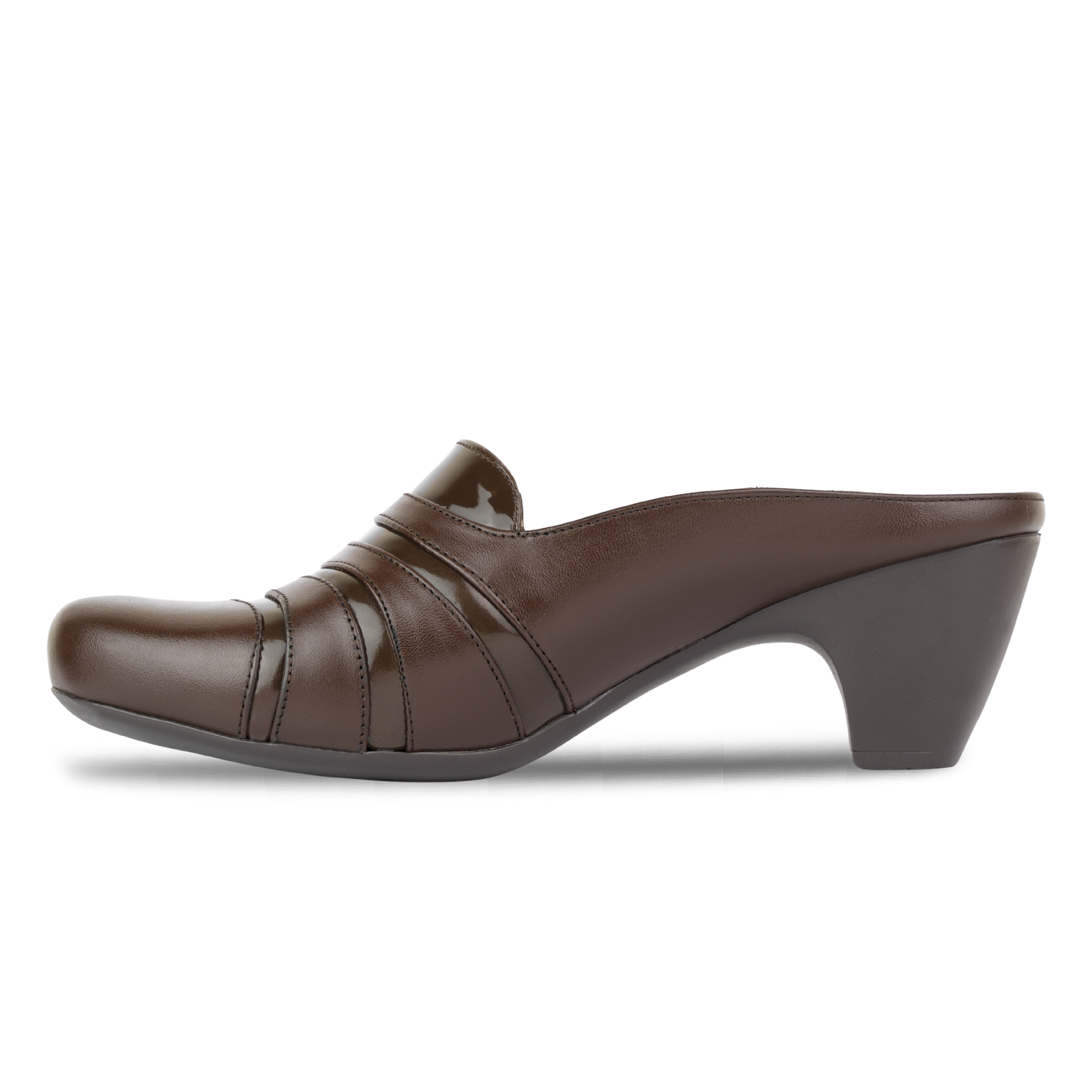 Calyro Marron - Mule Femme en Cuir Véritable