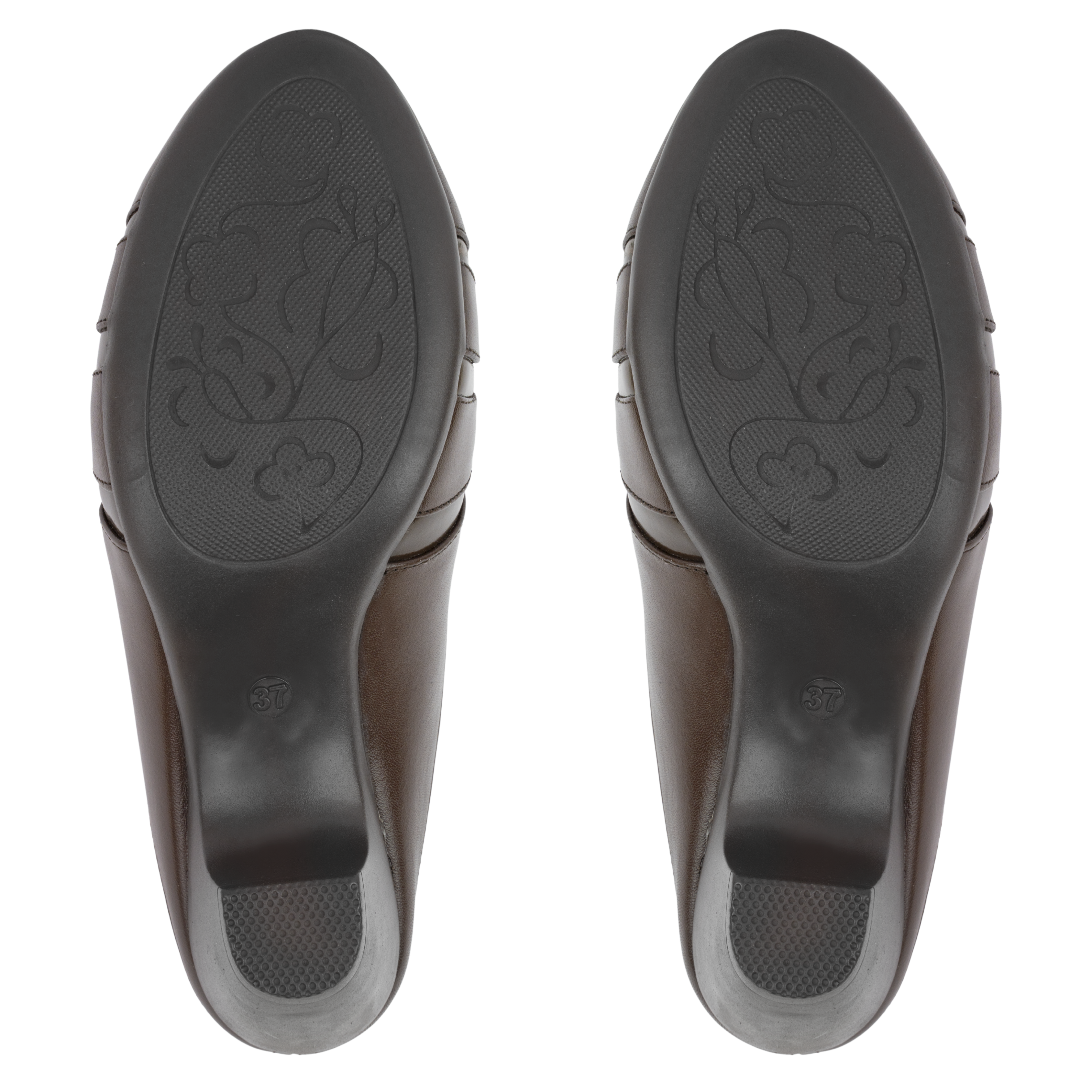 Calyro Marron - Mule Femme en Cuir Véritable