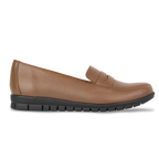 Virello Marron – Mocassins Confort Flex Femme en Cuir Véritable