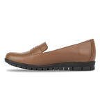 Virello Marron – Mocassins Confort Flex Femme en Cuir Véritable