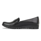 Virello Noir – Mocassins Confort Flex Femme en Cuir Véritable