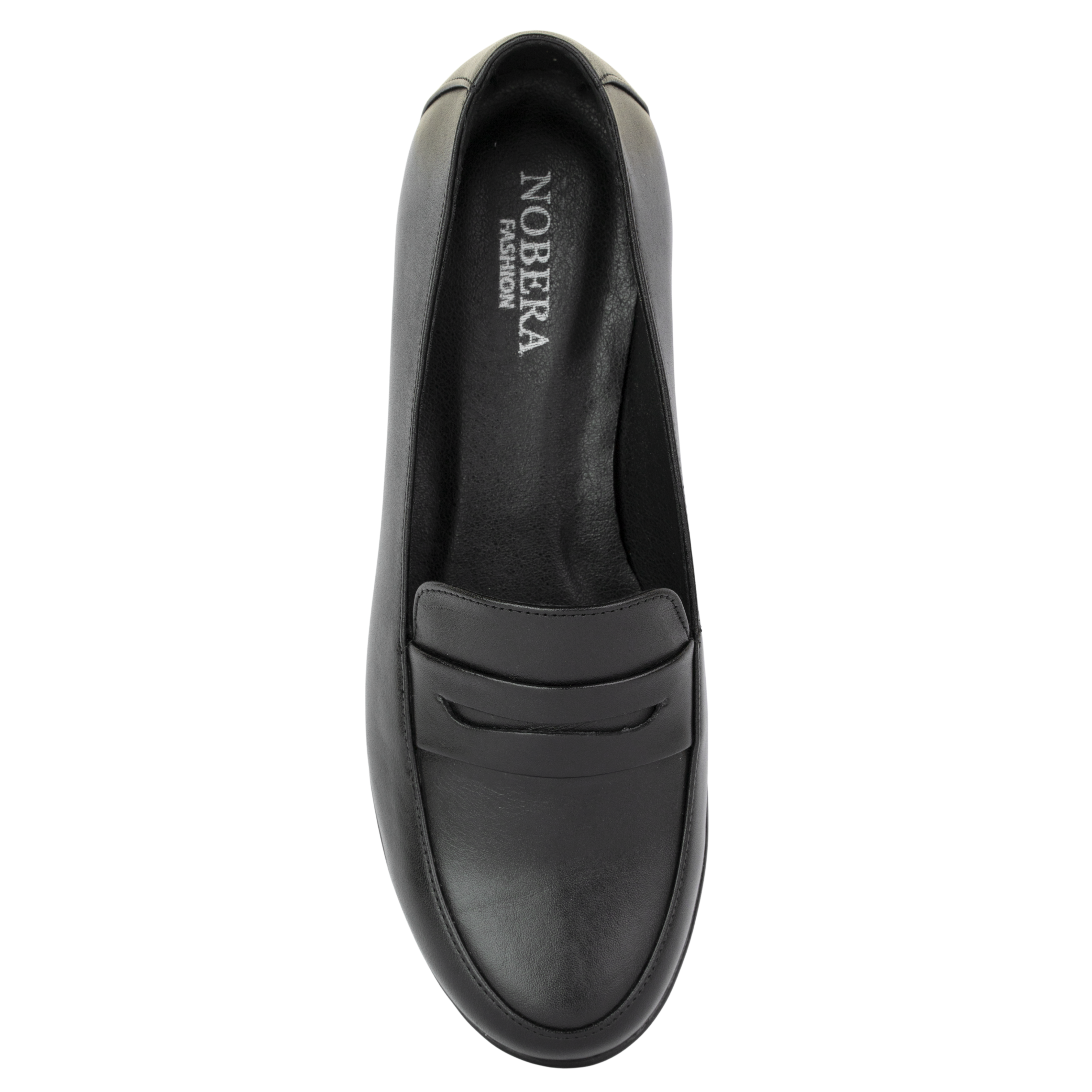 Virello Noir – Mocassins Confort Flex Femme en Cuir Véritable