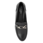 Luna Noir - Mocassins classiques Femme en Cuir Véritable