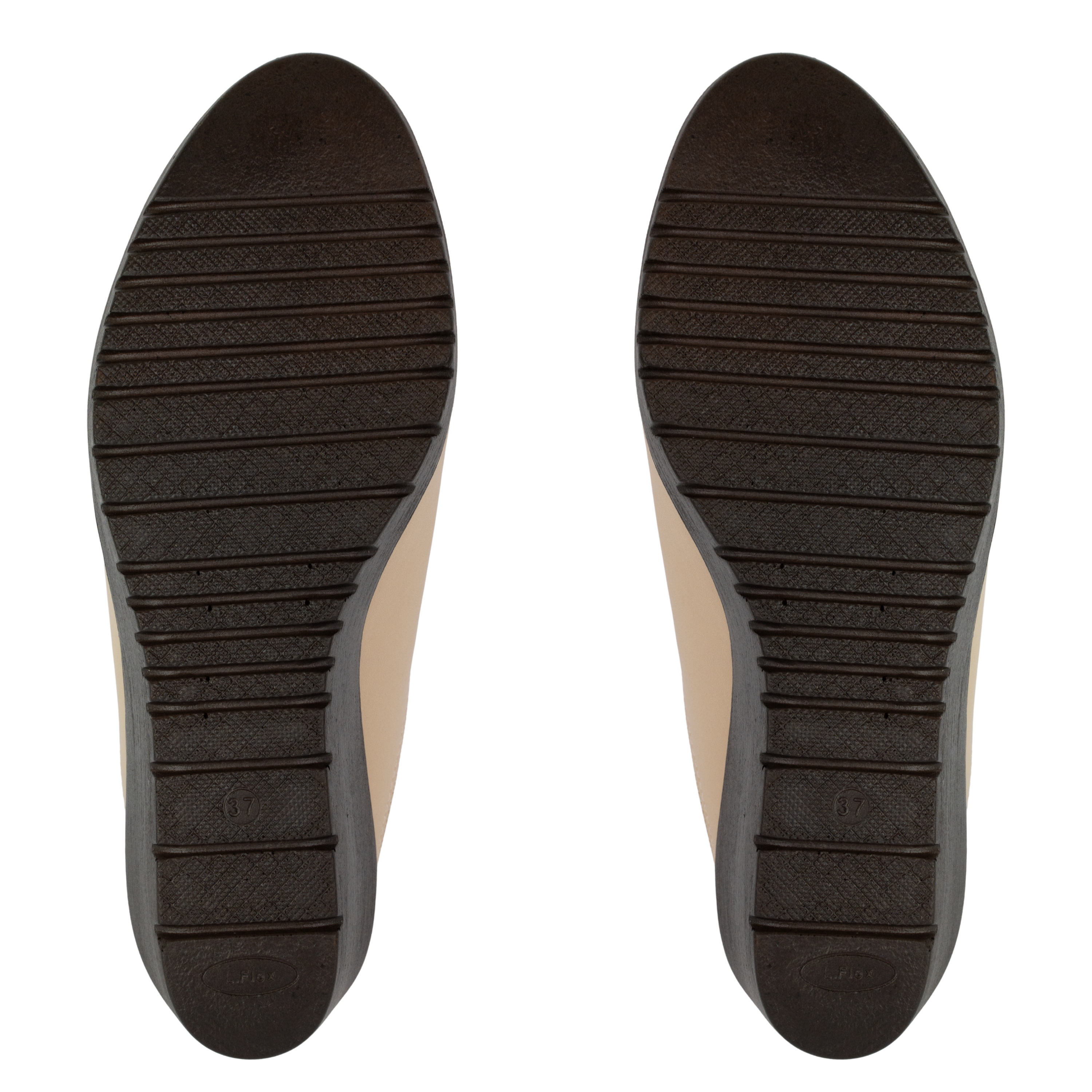 Edge Beige – Sabots Compensés Femme en Cuir