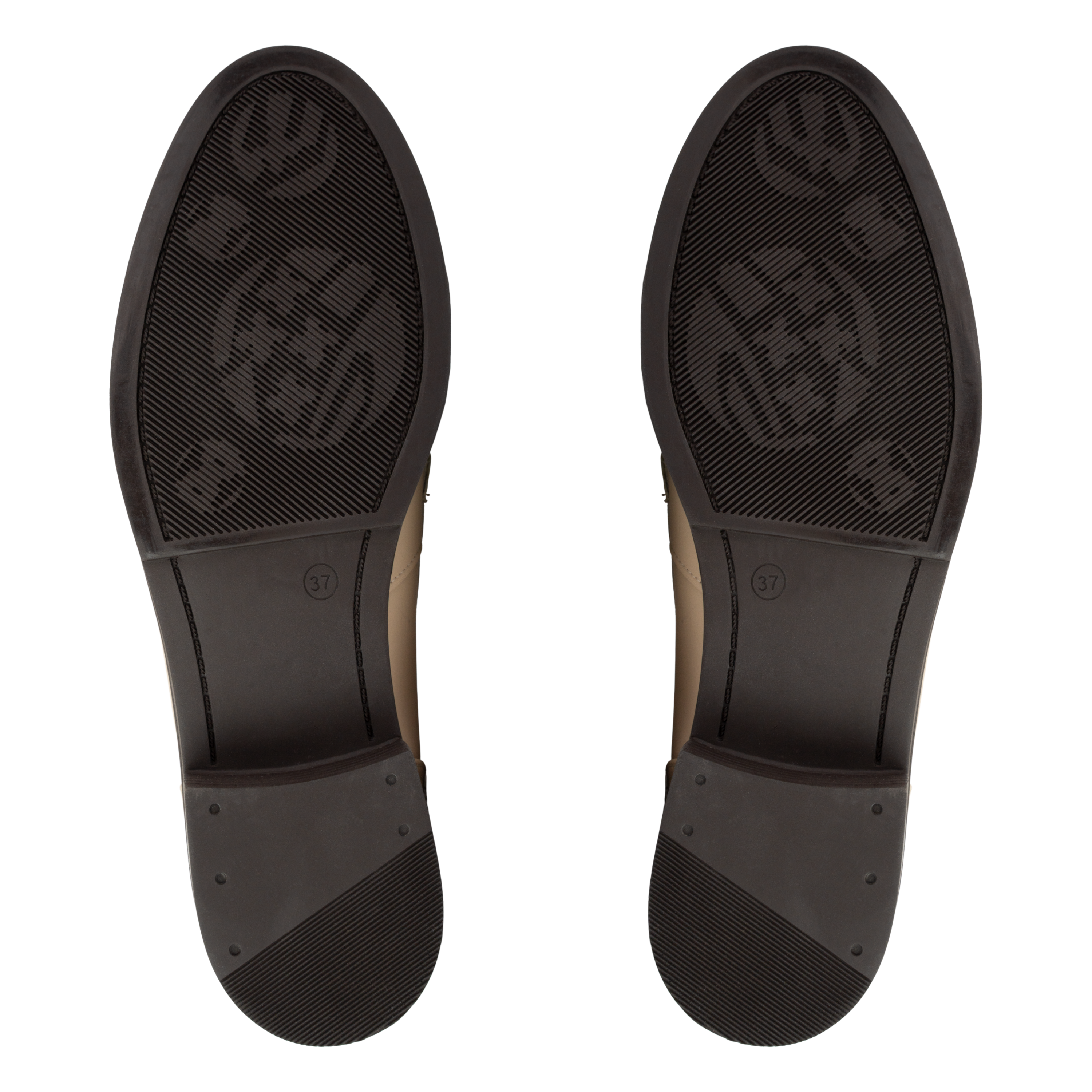 Luna Beige - Mocassins classiques Femme en Cuir Véritable