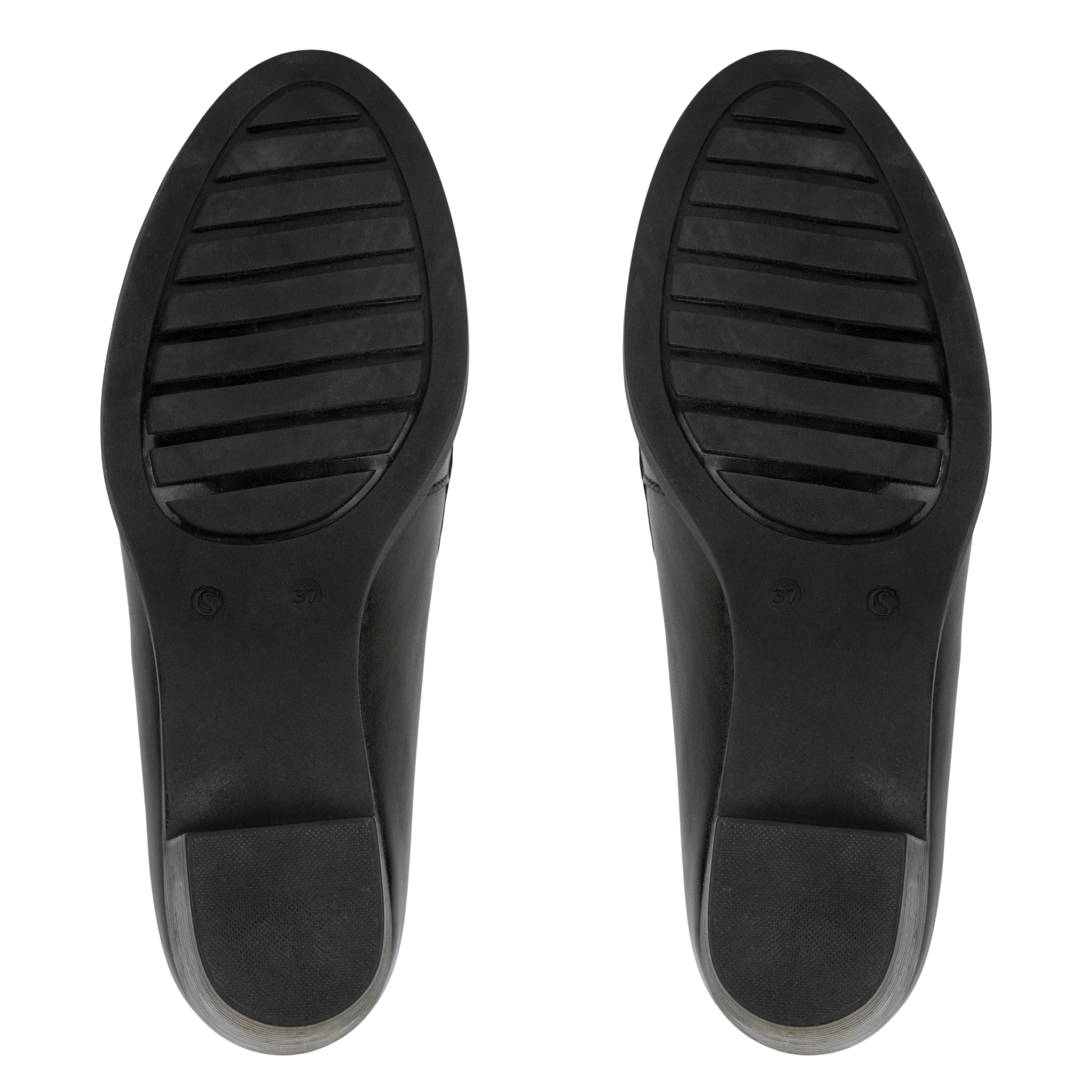 Cavaro Noir - Mocassin à Talon Femme en Cuir Véritable
