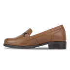 Luna Marron - Mocassins classiques Femme en Cuir Véritable