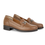 Luna Marron - Mocassins classiques Femme en Cuir Véritable
